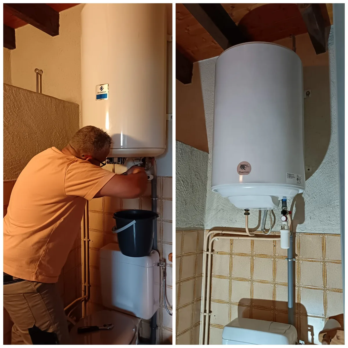 Intervention sur un ballon d'eau chaude lors d'un dépannage de chauffe-eau à Annecy - Assistance 7/24